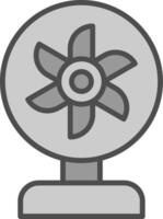 ventilación línea lleno escala de grises icono diseño vector