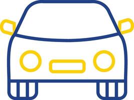 Car Line Two Colour Icon Design vector