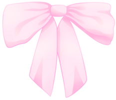 Decorating pink color ribbon bow illustrations,Cartoon bow accessory pastel tie isolated hand drawn png