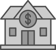 Buy Home Line Filled Greyscale Icon Design vector