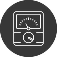 Dial Line Inverted Icon Design vector