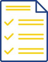 Customs Declaration Line Two Colour Icon Design vector