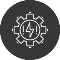 eléctrico línea invertido icono diseño vector