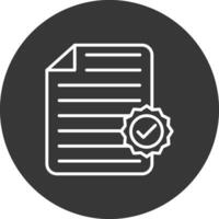 File Line Inverted Icon Design vector