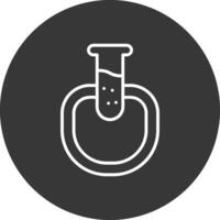 Science Line Inverted Icon Design vector