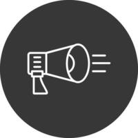 Speaker Line Inverted Icon Design vector