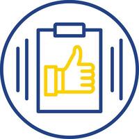 Competence Line Two Colour Icon Design vector