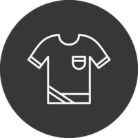 camisa línea invertido icono diseño vector