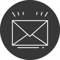 Letter Line Inverted Icon Design vector