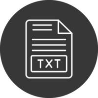 Text File Line Inverted Icon Design vector