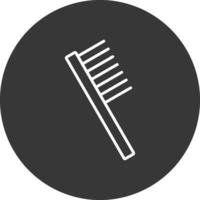 Comb Line Inverted Icon Design vector