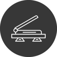 Scanner Line Inverted Icon Design vector