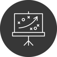 Training Line Inverted Icon Design vector