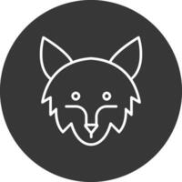 raro animales línea invertido icono diseño vector