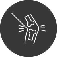 Orthopedics Line Inverted Icon Design vector