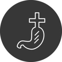 Gastroenterlogy Line Inverted Icon Design vector