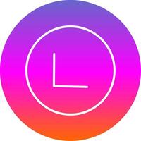 Chevron Line Gradient Circle Icon vector
