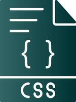 CSS Glyph Gradient Icon vector