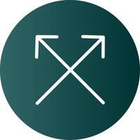 Split Glyph Gradient Icon vector