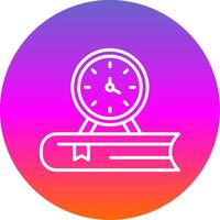 Punctuation Line Gradient Circle Icon vector