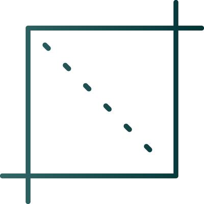 Crop Line Gradient Icon