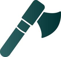 Axe Glyph Gradient Icon vector