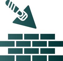 Brickwork Glyph Gradient Icon vector