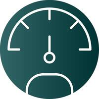 Speedo Meter Glyph Gradient Icon vector