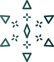 Firework Line Gradient Icon vector