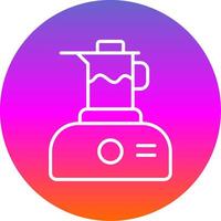 Juicer Line Gradient Circle Icon vector