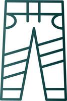 Jeans Line Gradient Icon vector