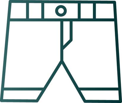 Boxer Line Gradient Icon vector