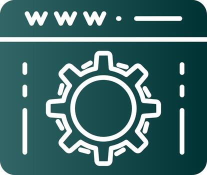 Web Optimization Glyph Gradient Icon vector