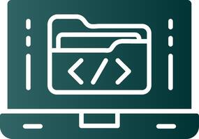 Software Development Glyph Gradient Icon vector