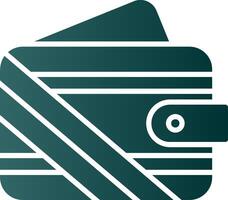 Wallet Glyph Gradient Icon vector