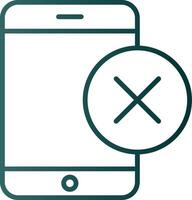 Smartphone Line Gradient Icon vector