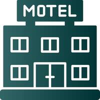 Motel Glyph Gradient Icon vector