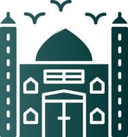 Mosque Glyph Gradient Icon vector