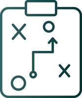 Planning Line Gradient Icon vector
