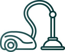 Vacuum Cleaner Line Gradient Icon vector