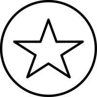 Star Line Gradient Icon vector