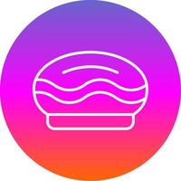 Pie Line Gradient Circle Icon vector