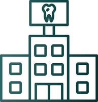 Dental Care Line Gradient Icon vector