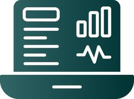 Dashboard Glyph Gradient Icon vector