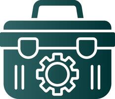 Toolbox Glyph Gradient Icon vector