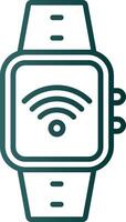 Wi-fi Line Gradient Icon vector