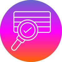 Soil Sampling Line Gradient Circle Icon vector