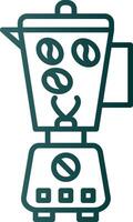 Coffee Grinder Line Gradient Icon vector