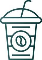 Coffee Cup Line Gradient Icon vector