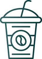 Coffee Cup Line Gradient Icon vector